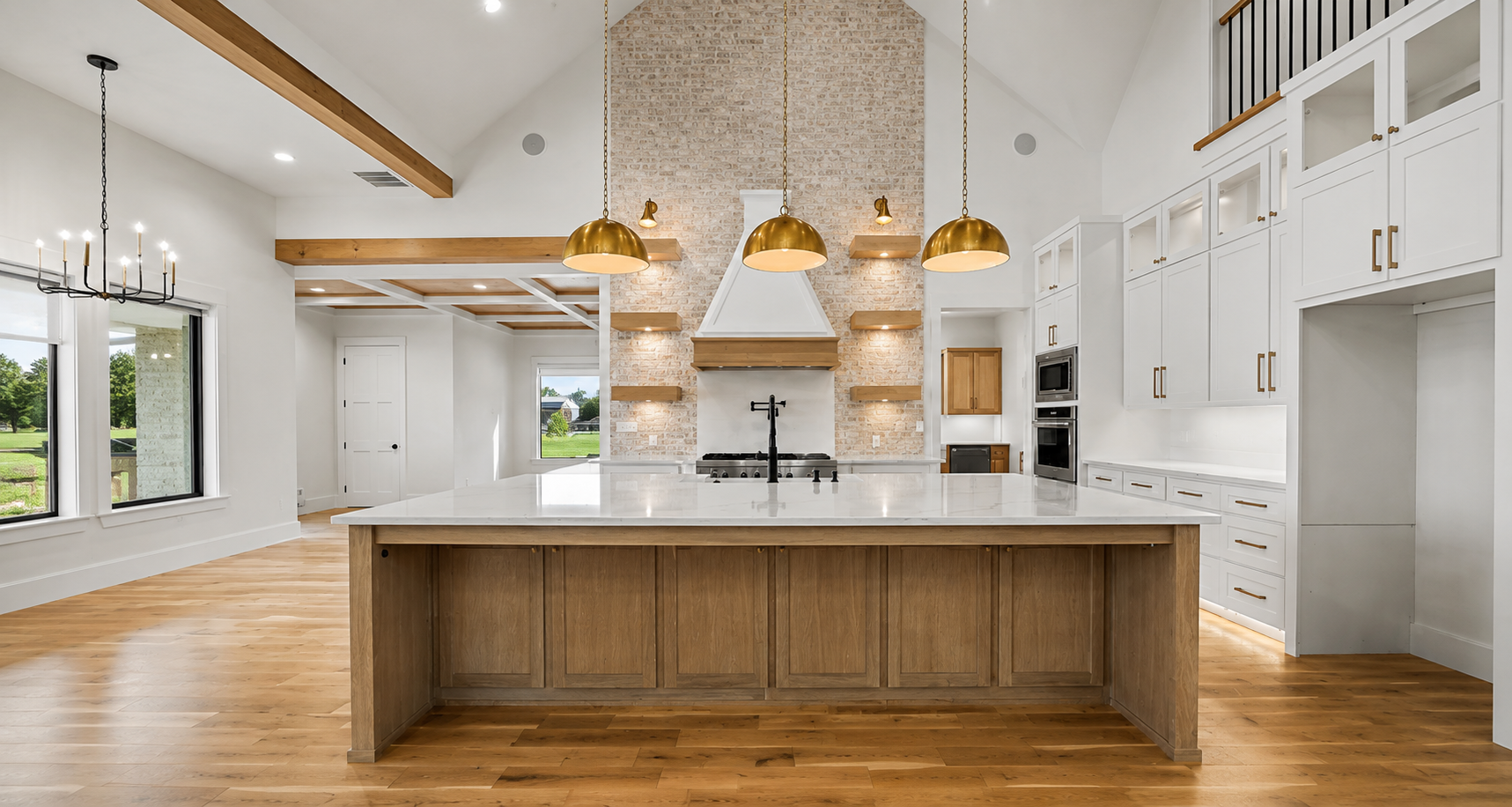 Elegant staged dining room in a Rockwall luxury home