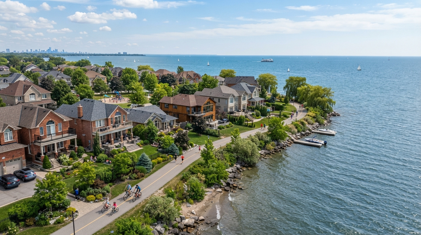 Ajax Ontario waterfront residential area