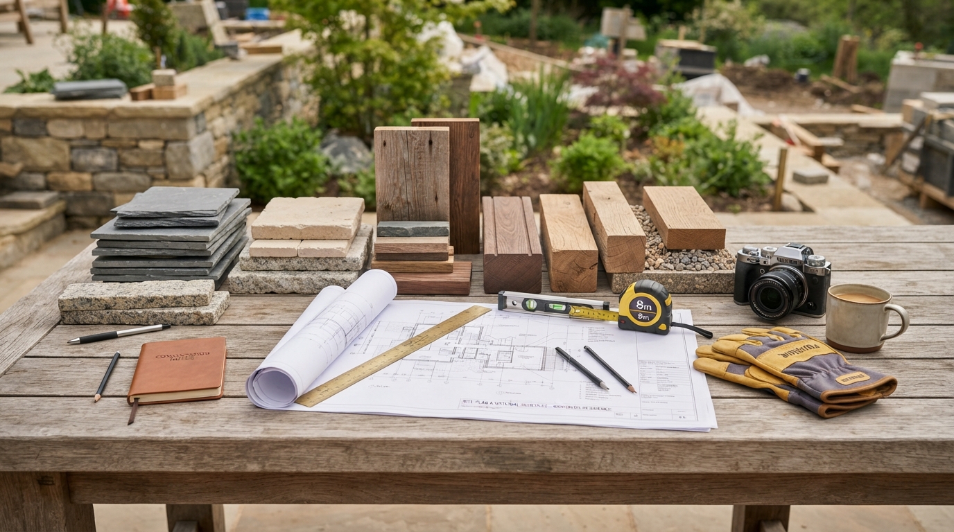 Outdoor construction materials and plans