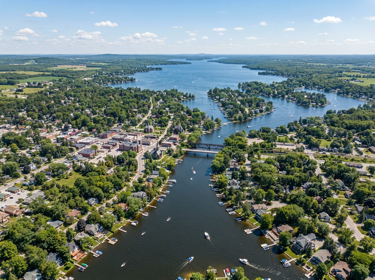 Lindsay aerial view