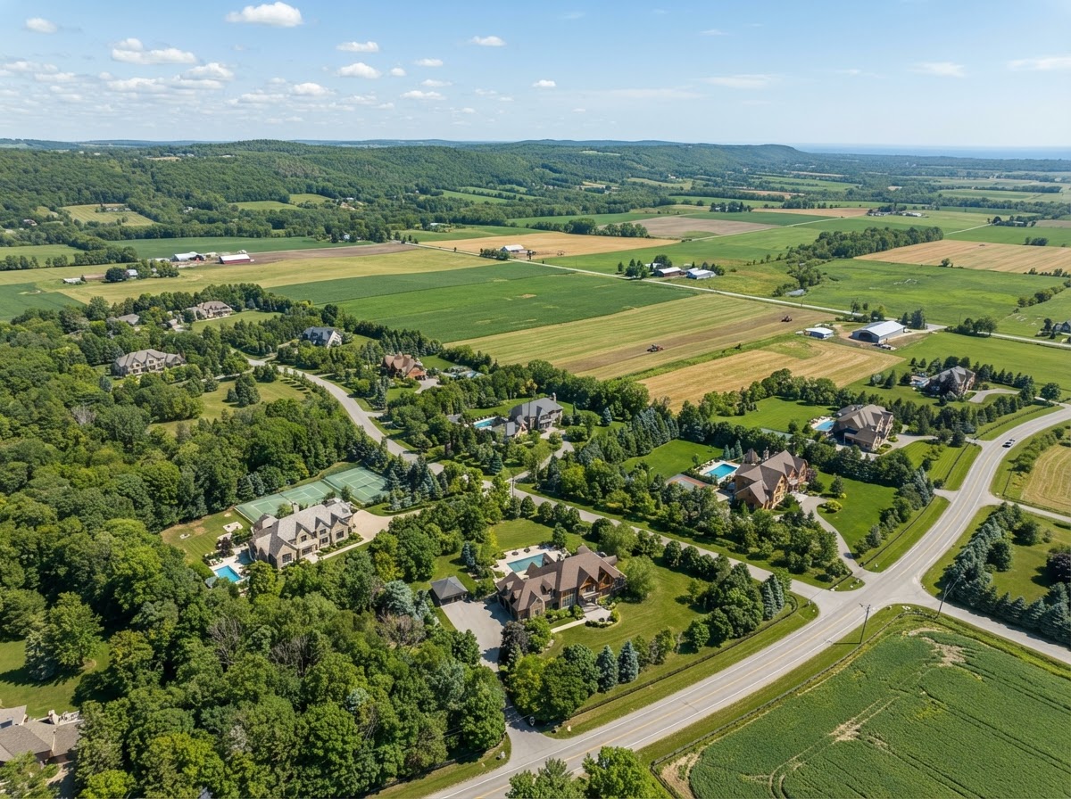 Clarington aerial view