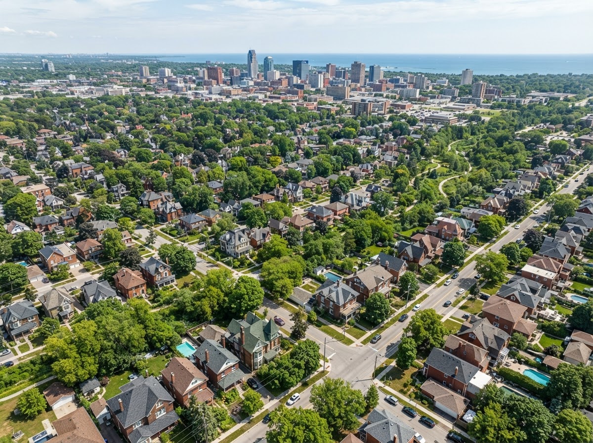 Oshawa aerial view