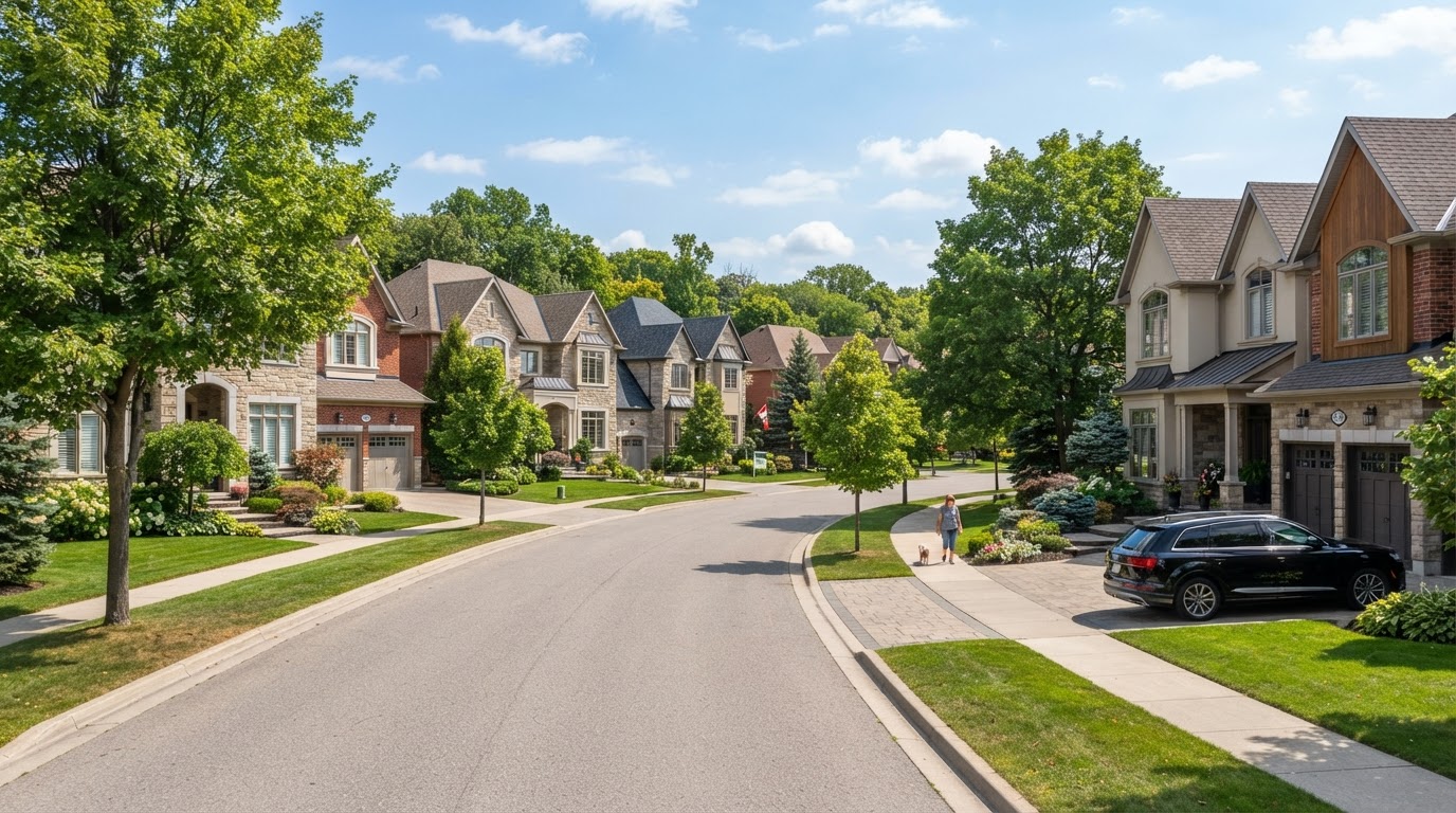 Pickering Ontario executive residential neighborhood