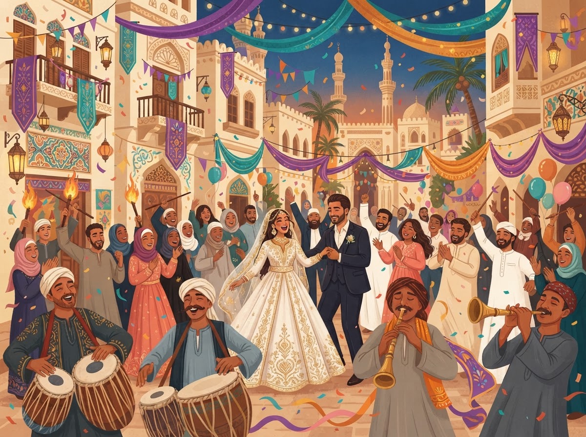 Egyptian Weddings illustration