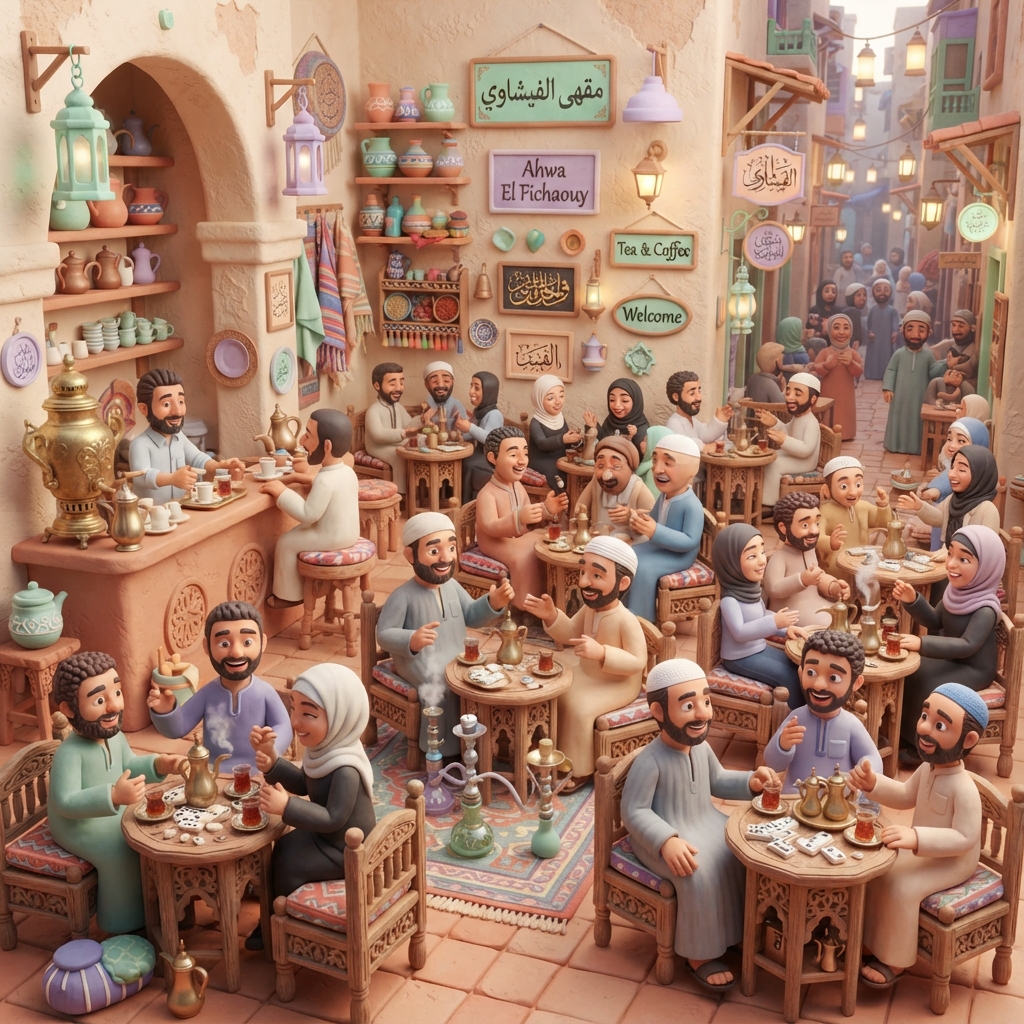 Is the coffee shop crowded?