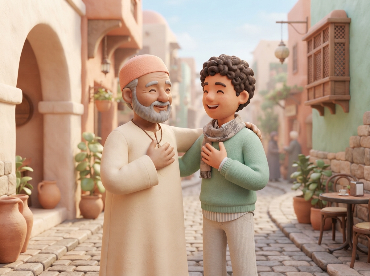 Salam & Greetings illustration