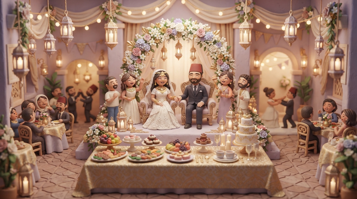 At an Egyptian Wedding