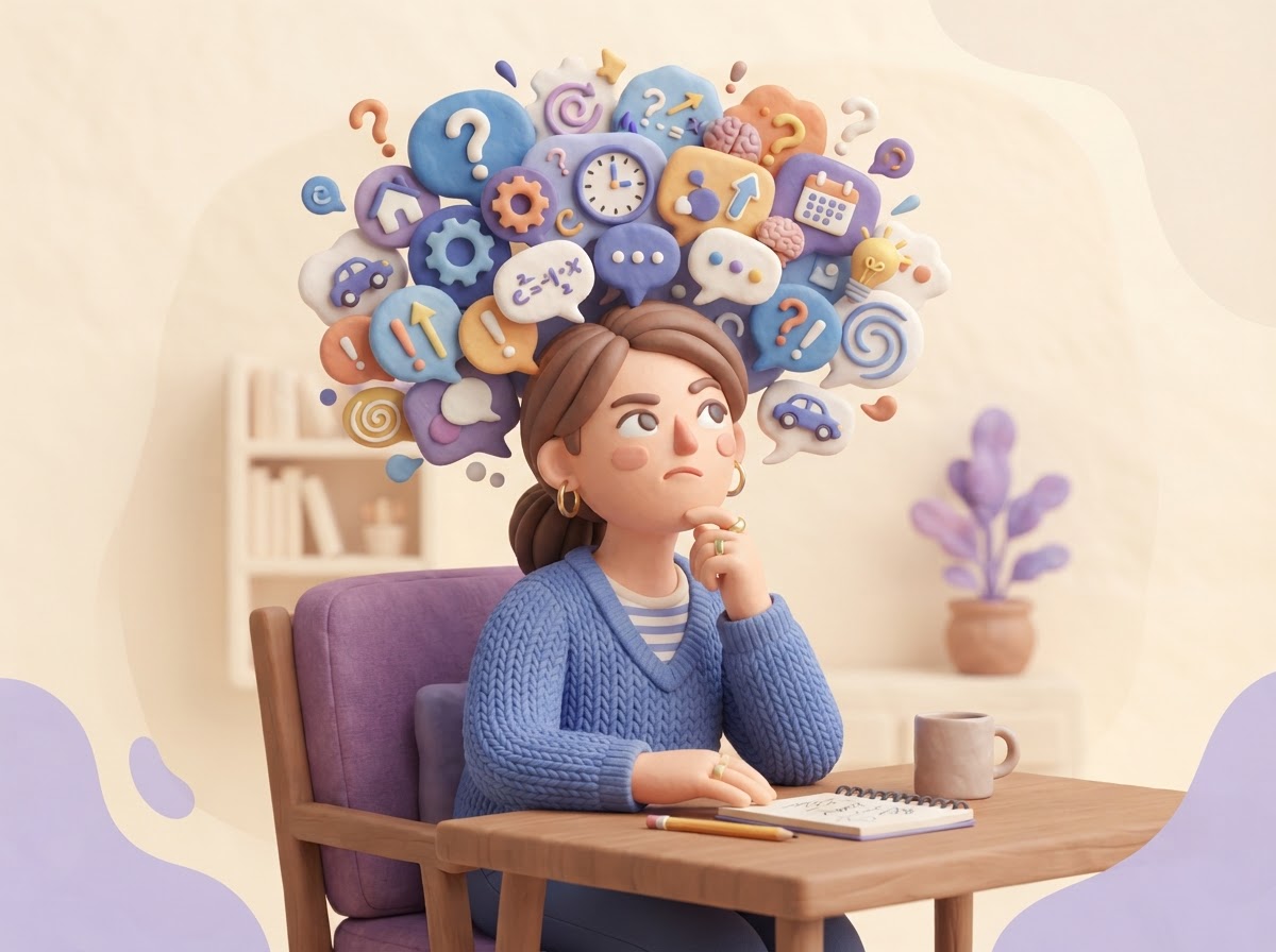 you think a lot / overthink