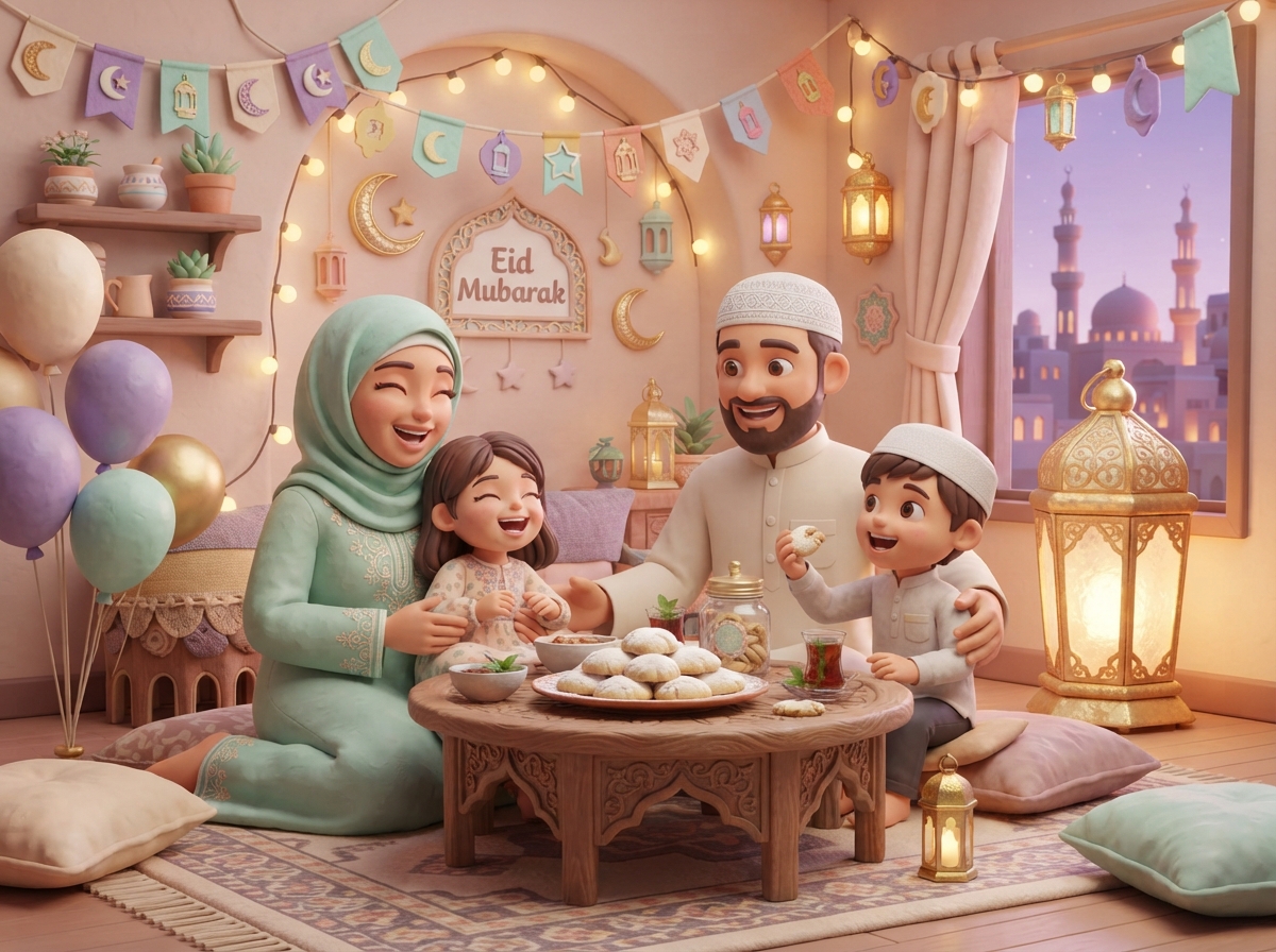 Eid in Egypt illustration
