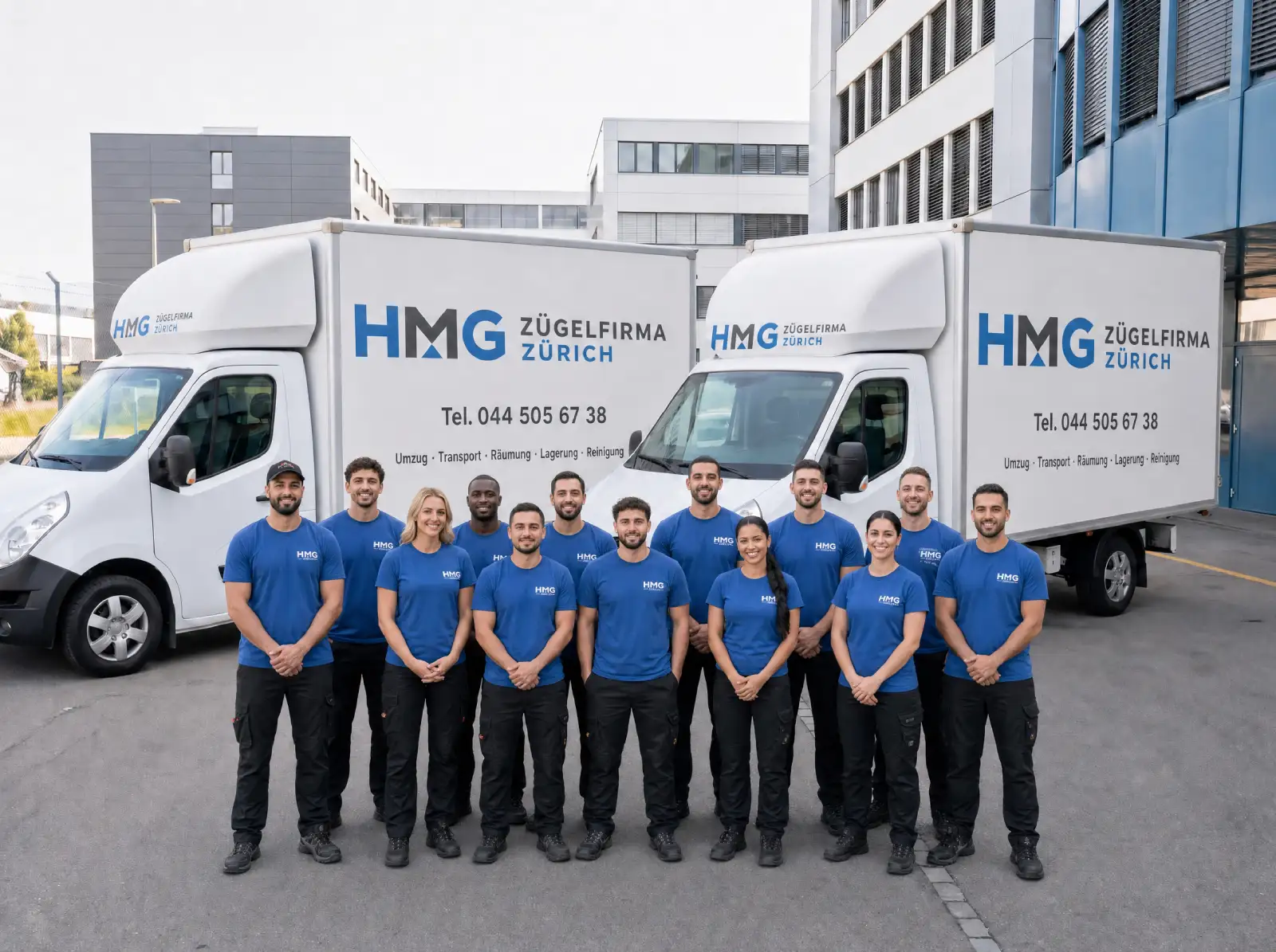 Das Team der HMG Zügelfirma Zürich