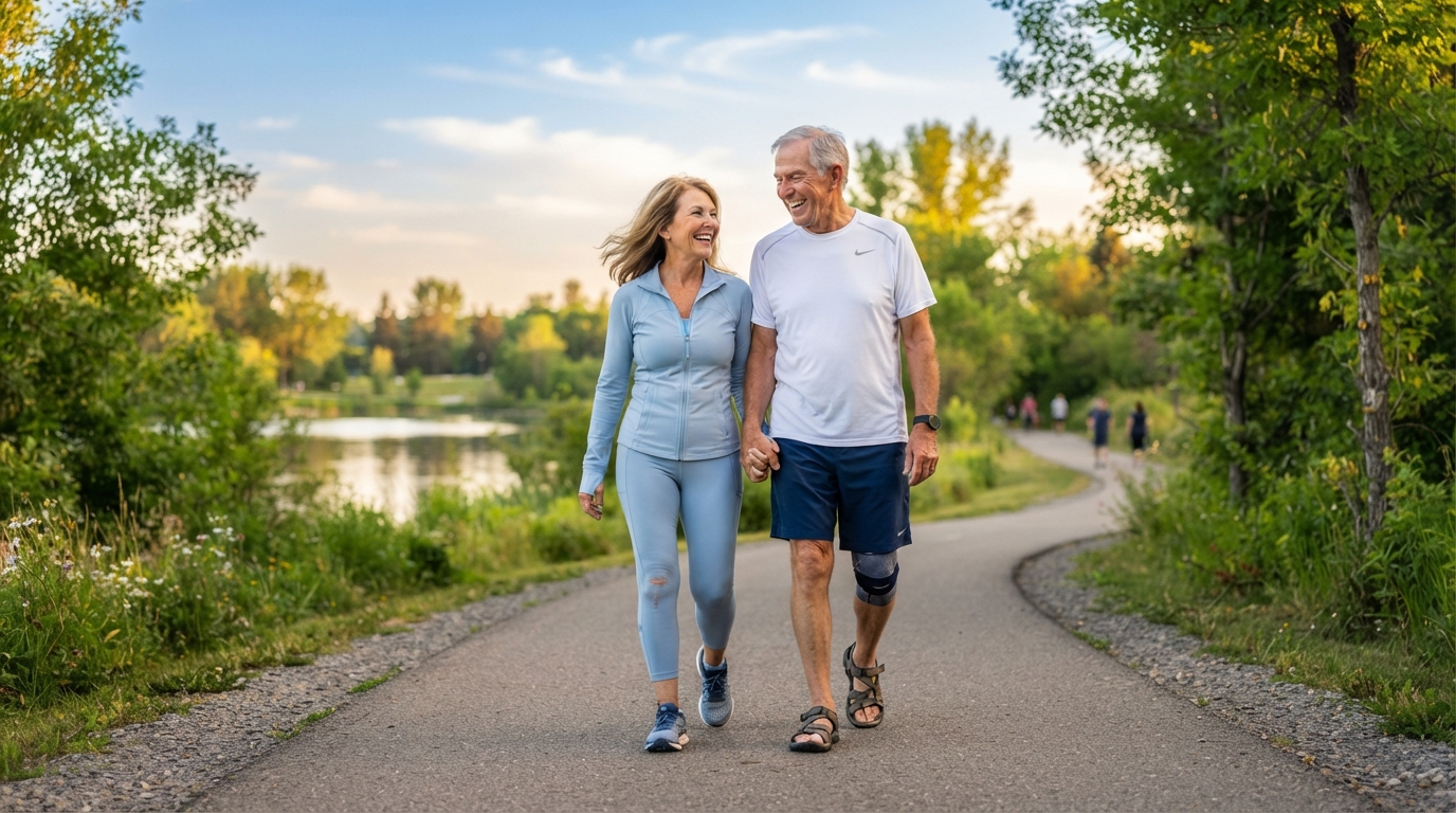 Happy, active patients enjoying life after orthopedic surgery recovery with Dr. Ali H. Sobh