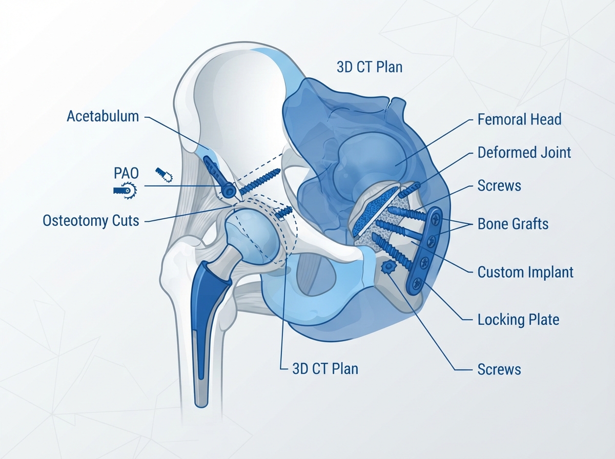 Hip Reconstruction anatomical illustration