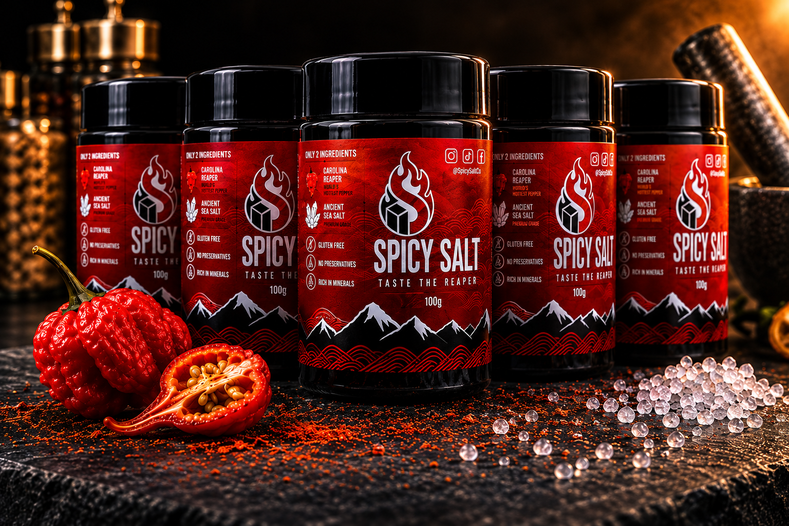 The Reaper Box — premium Spicy Salt gift set with accessories