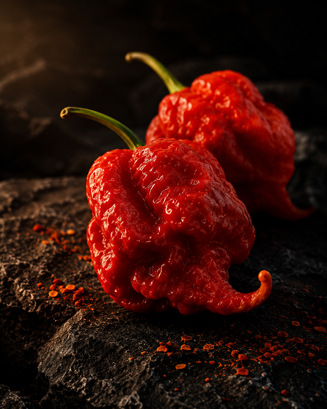 Fresh Carolina Reaper pepper — the key ingredient in Spicy Salt