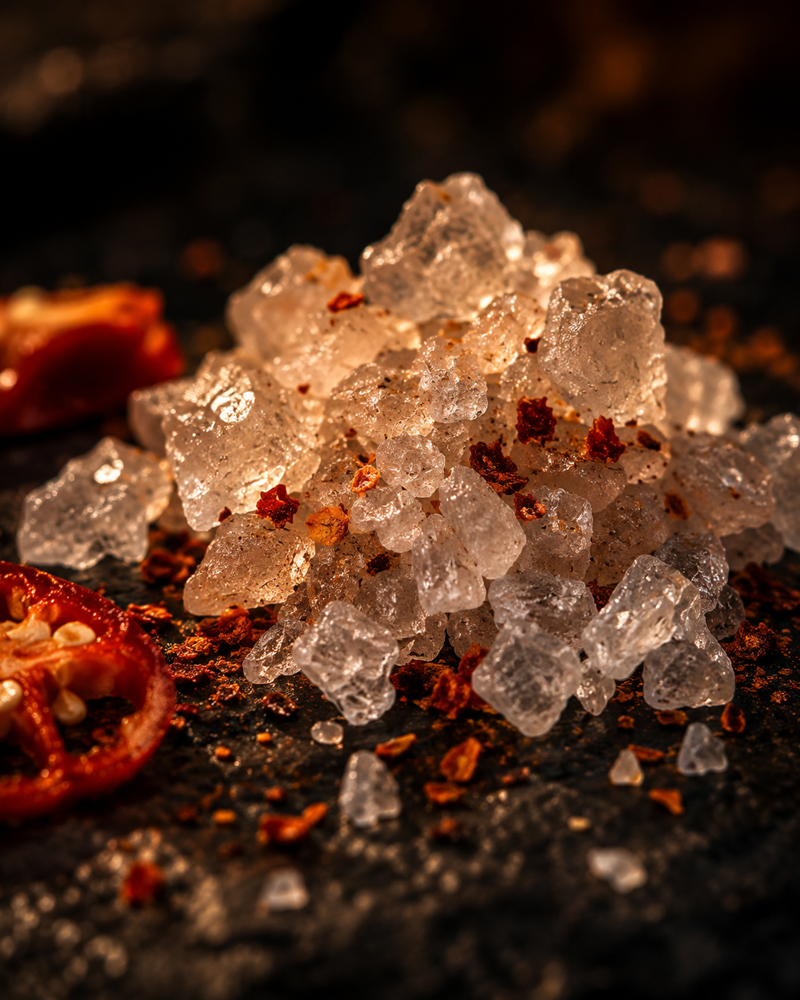 Ancient mineral-rich sea salt — the second ingredient in Spicy Salt