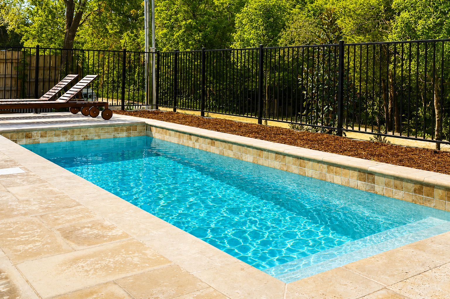 Pool service in Weddington NC backyard pool