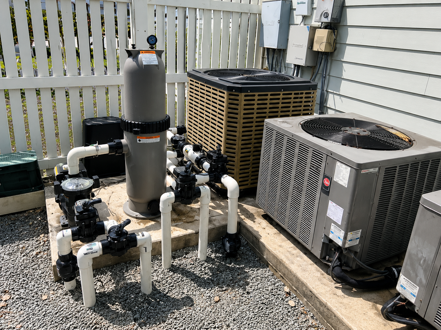 Pool equipment repair in Pineville NC pump and filter system