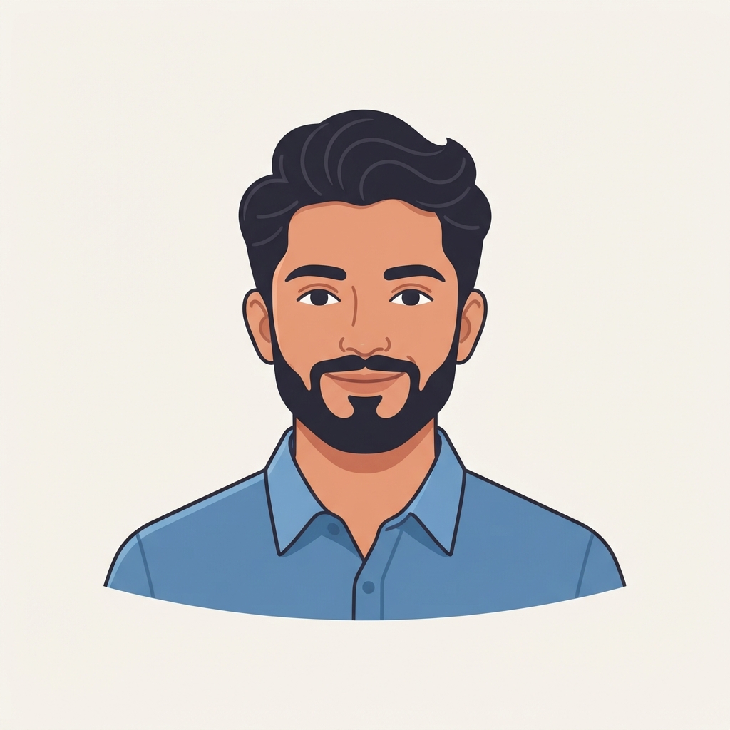 Abhishek K. illustrated portrait
