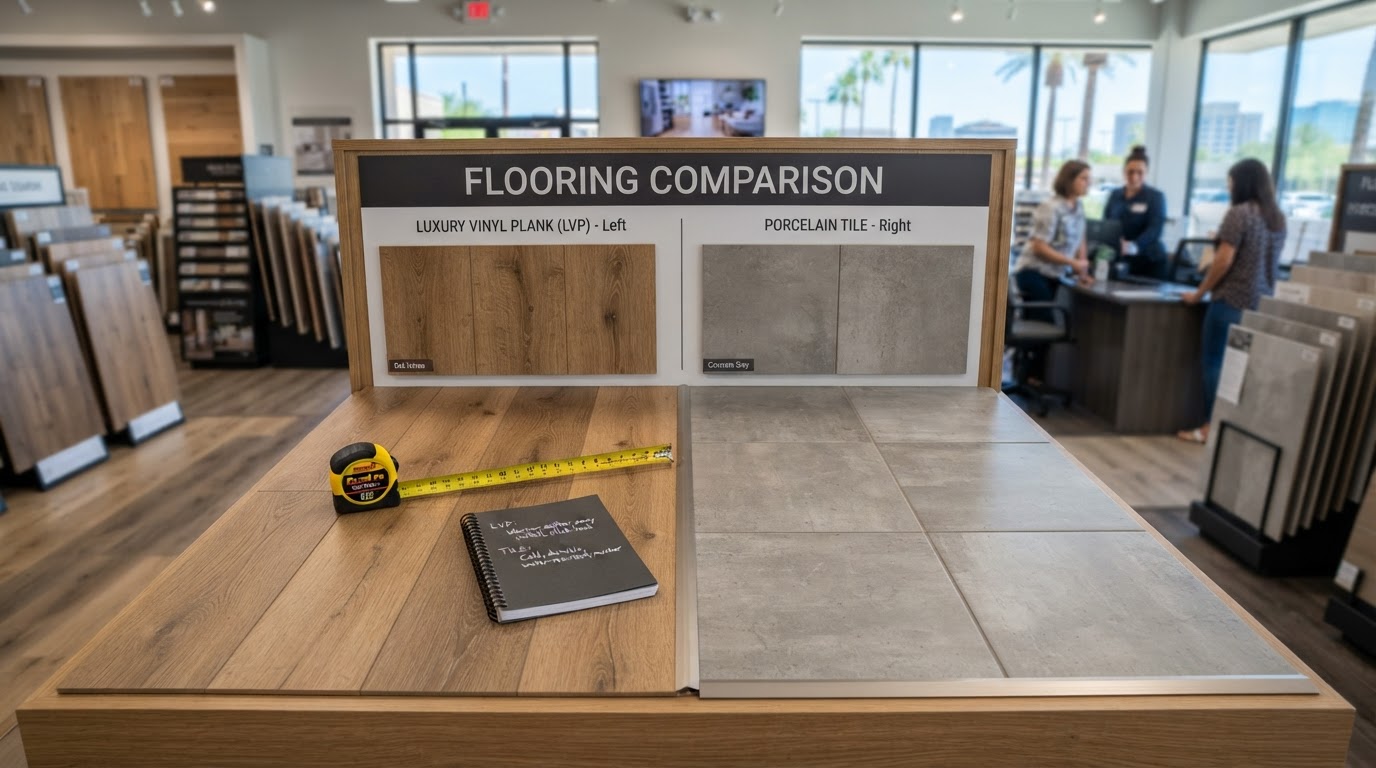 Luxury Vinyl Plank vs. Tile Flooring in Phoenix: Which Is Better?