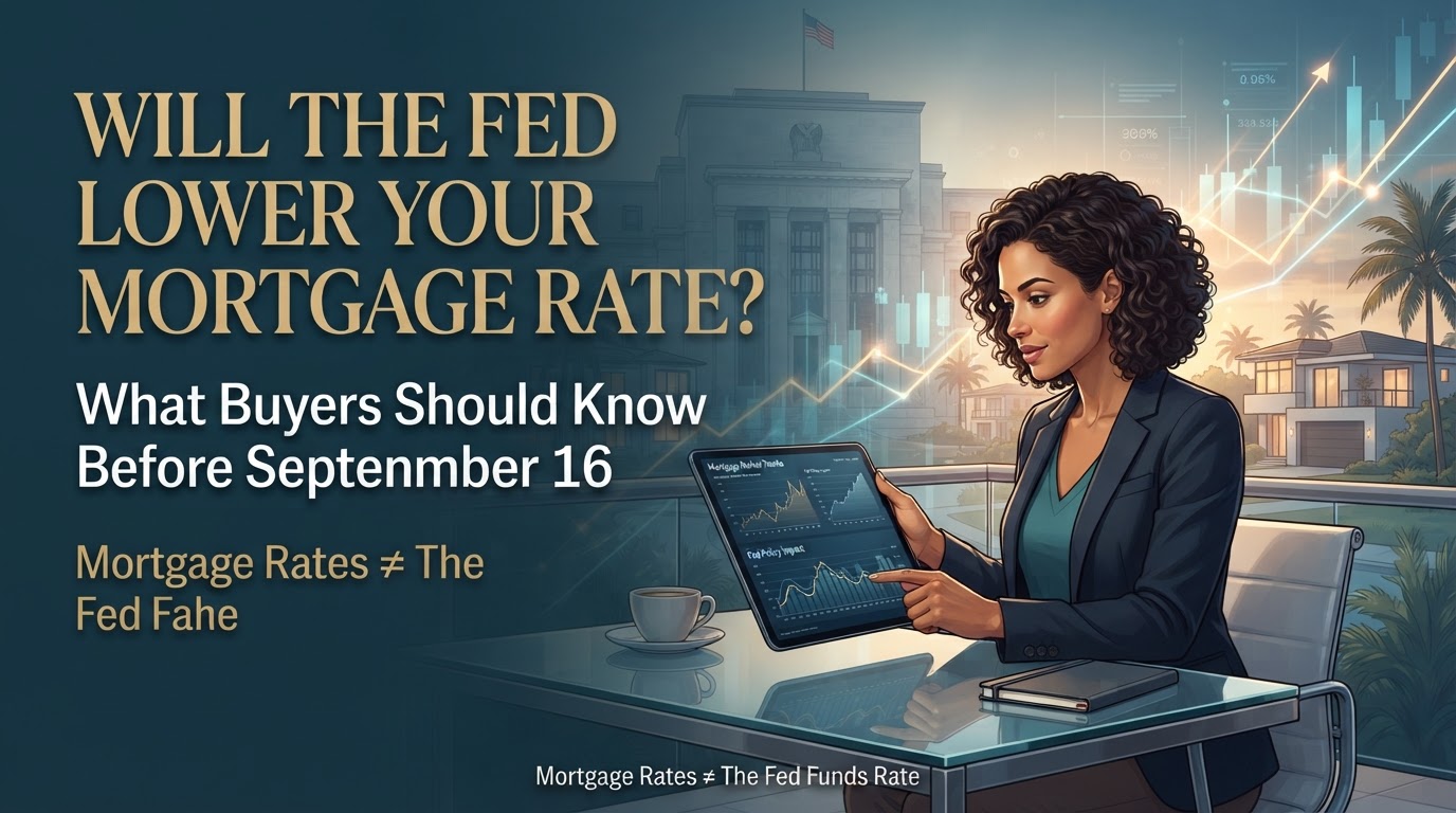 Florida homebuyer reviewing mortgage rates before the September 2026 Federal Reserve meeting.