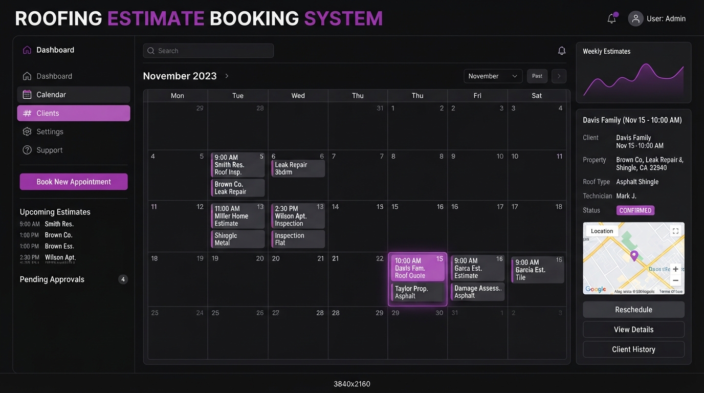 Auto-Booked Estimates