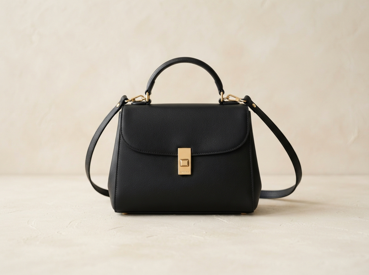 Structured Leather Handbag