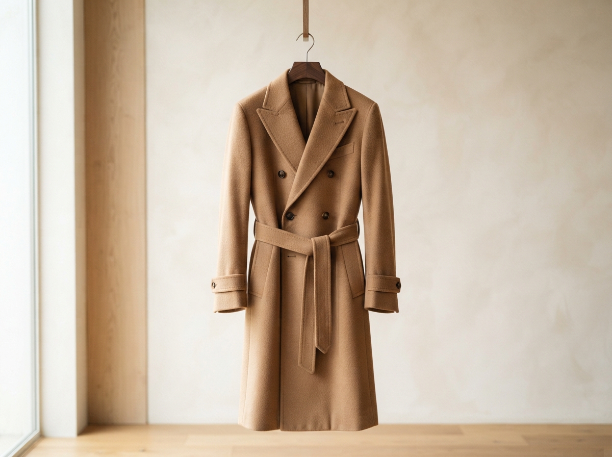 Camel Wool Overcoat