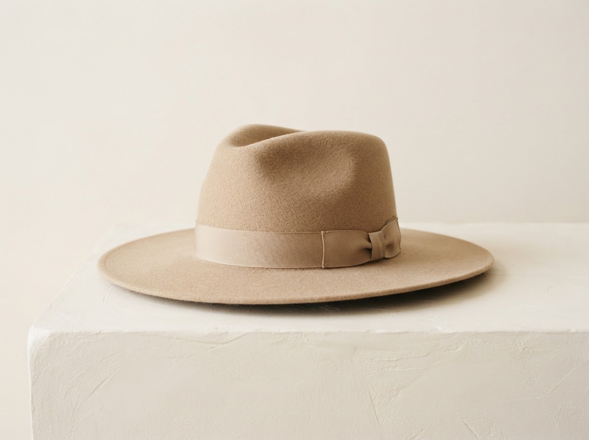Wide-Brim Wool Hat