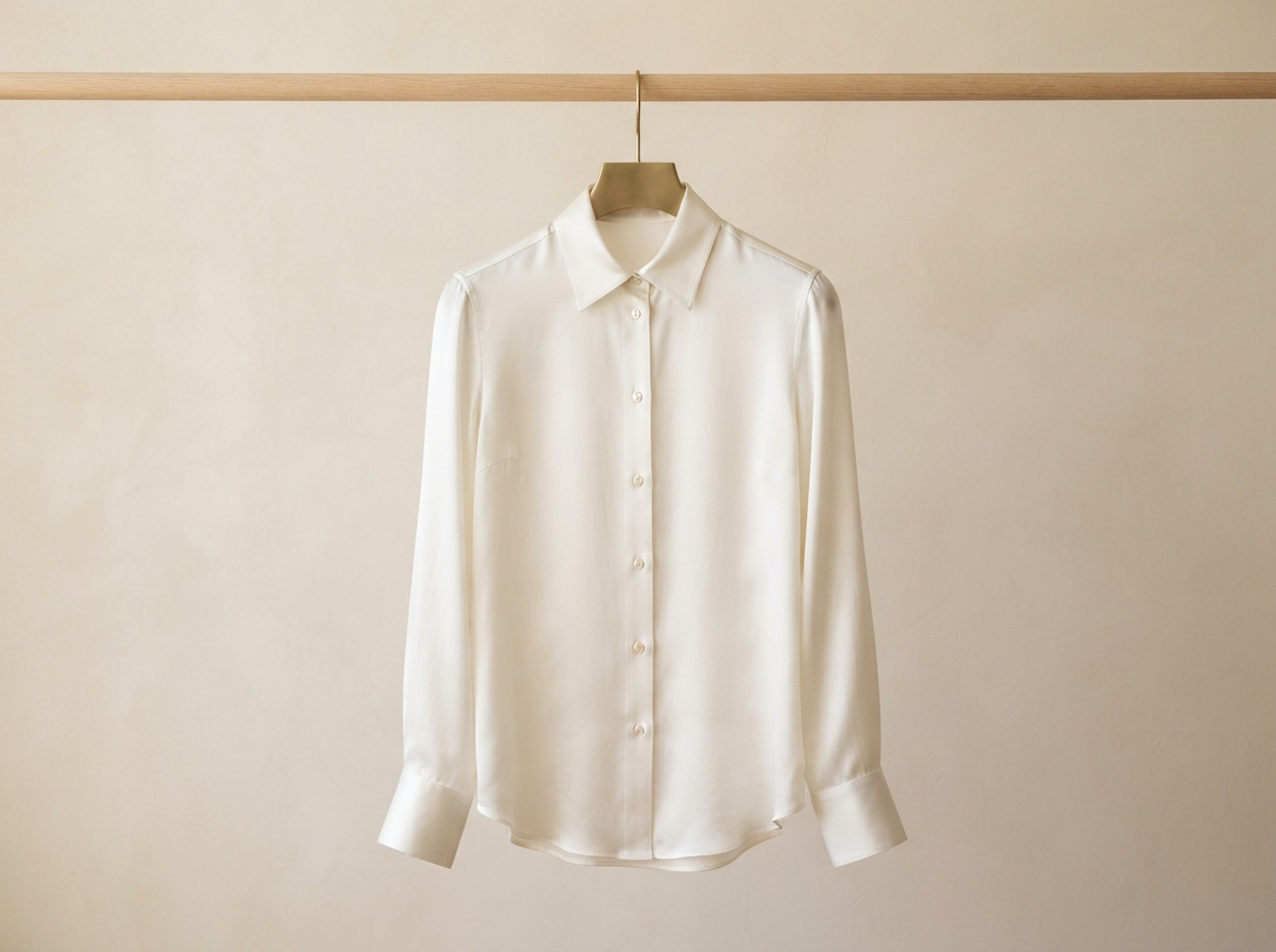 Silk Tie-Neck Blouse