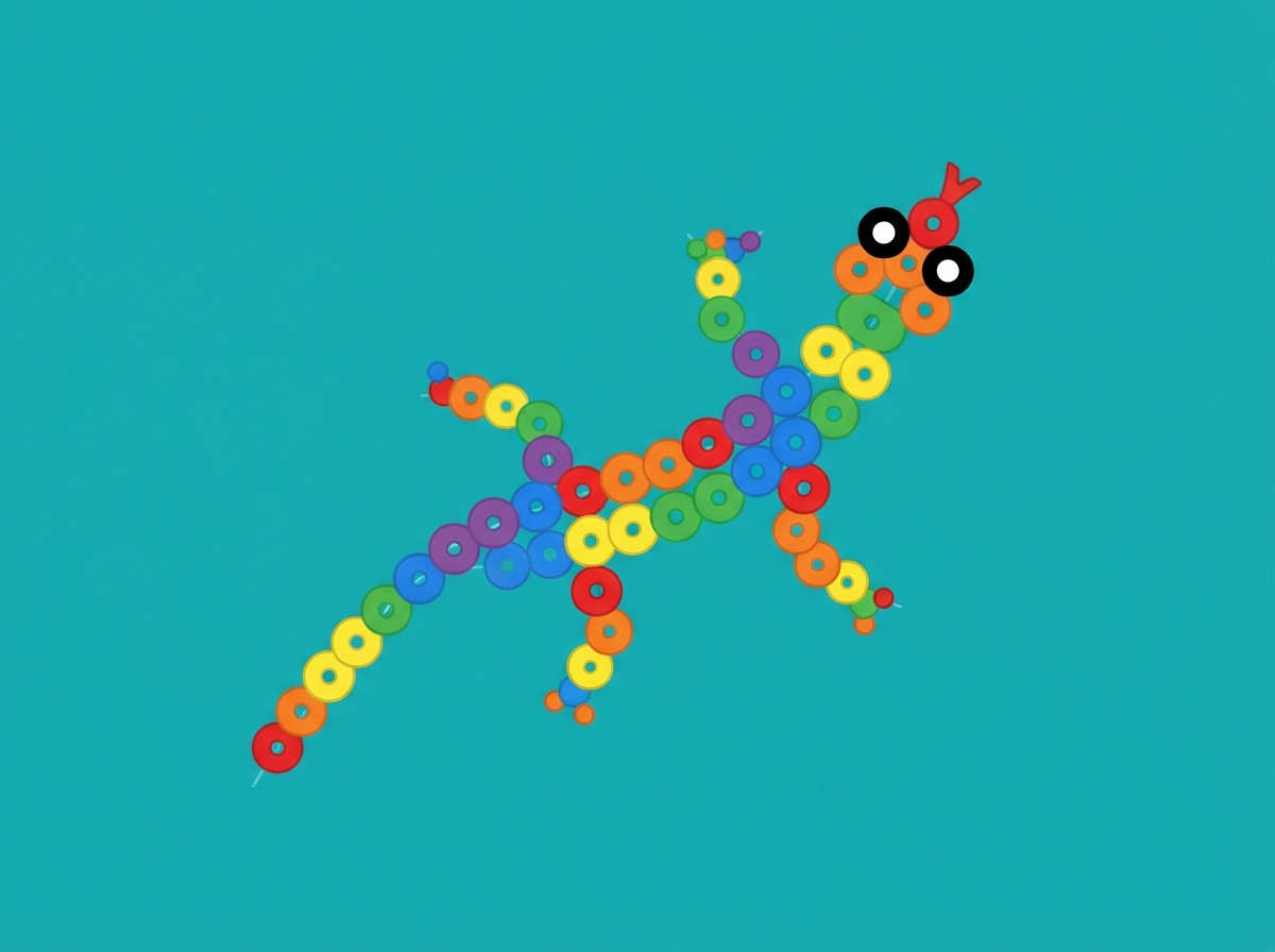 Pony Bead Lizard