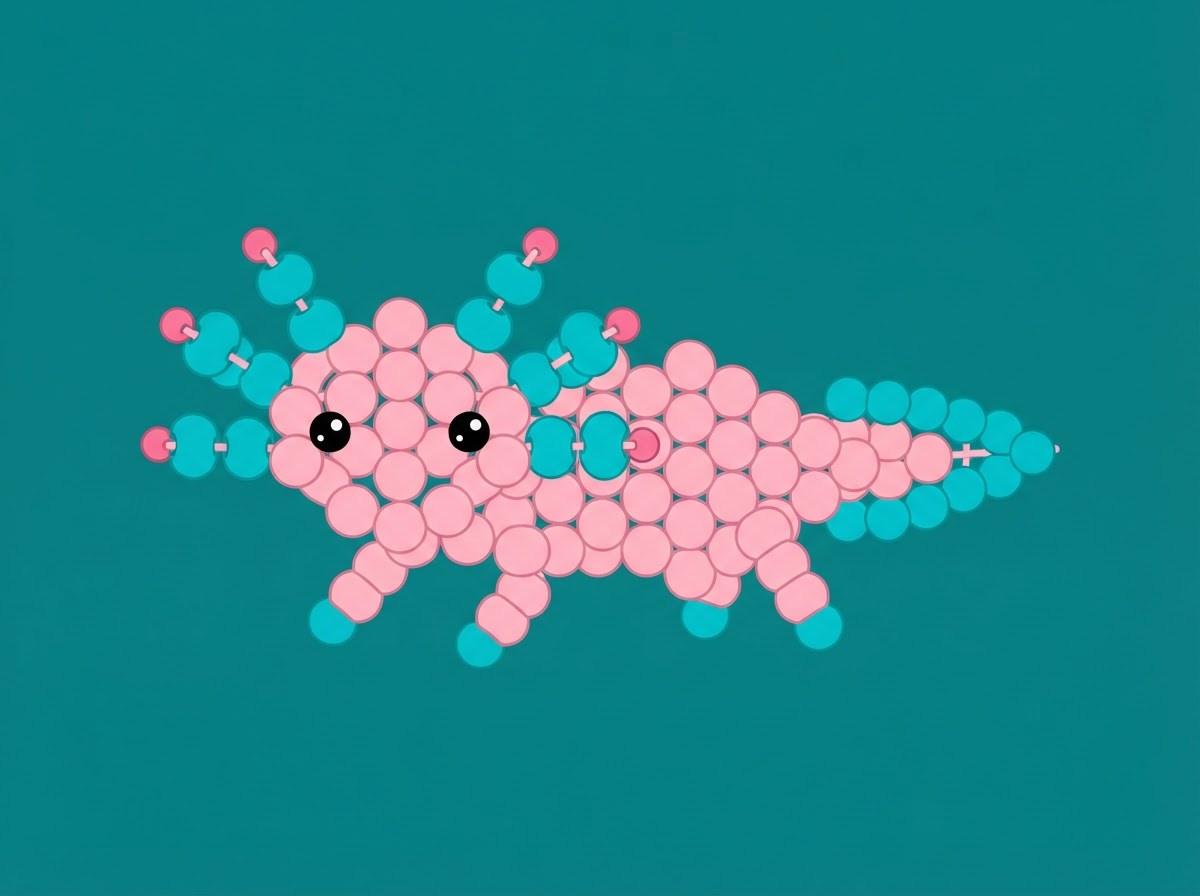 Pony Bead Axolotl