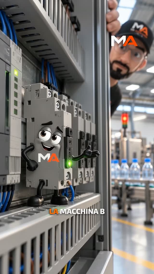 Anteprima del video sul relè acceso e la macchina ferma