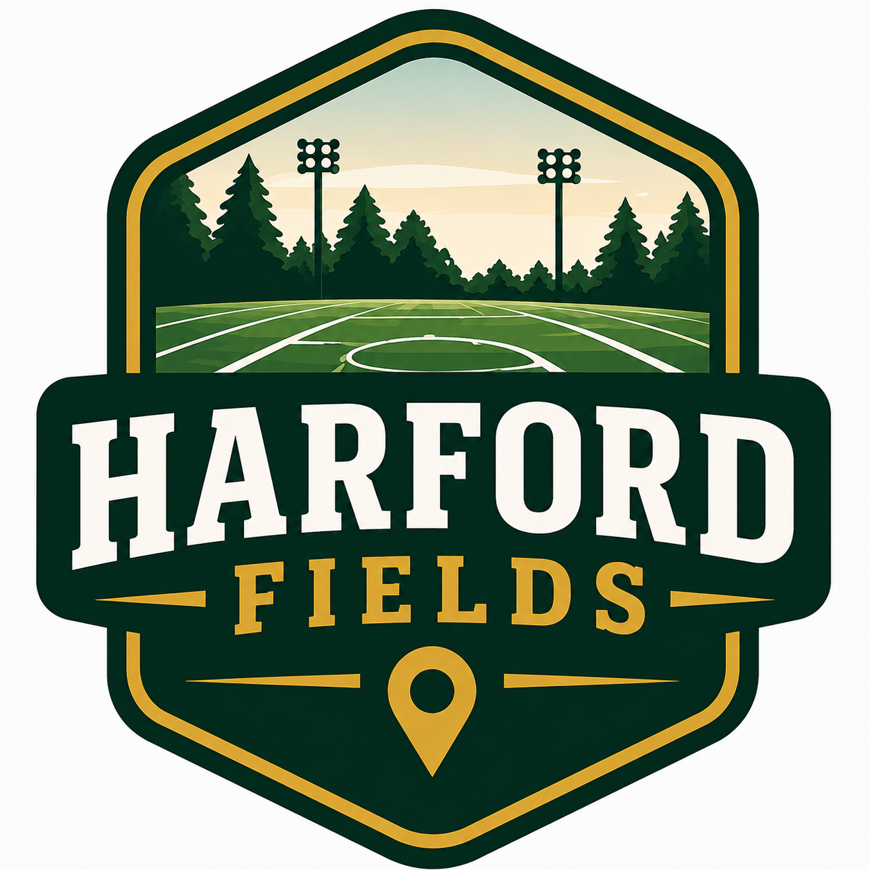 Harford Fields official logo - Sports field finder created by Brenvar
