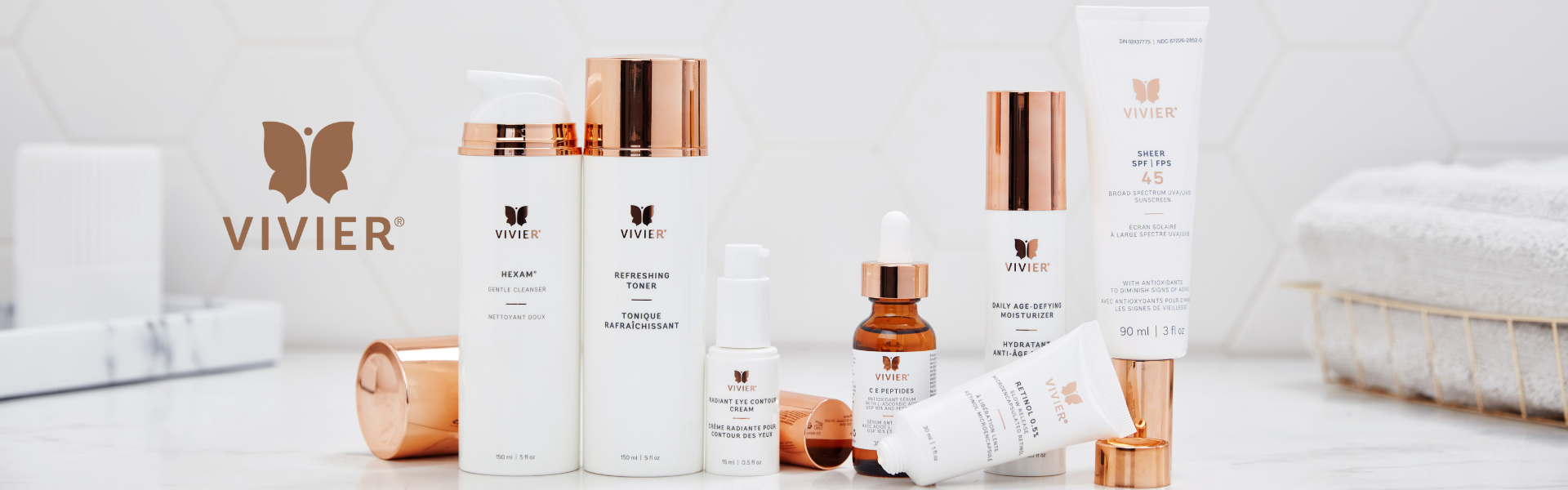 Vivier Professional Skincare product lineup