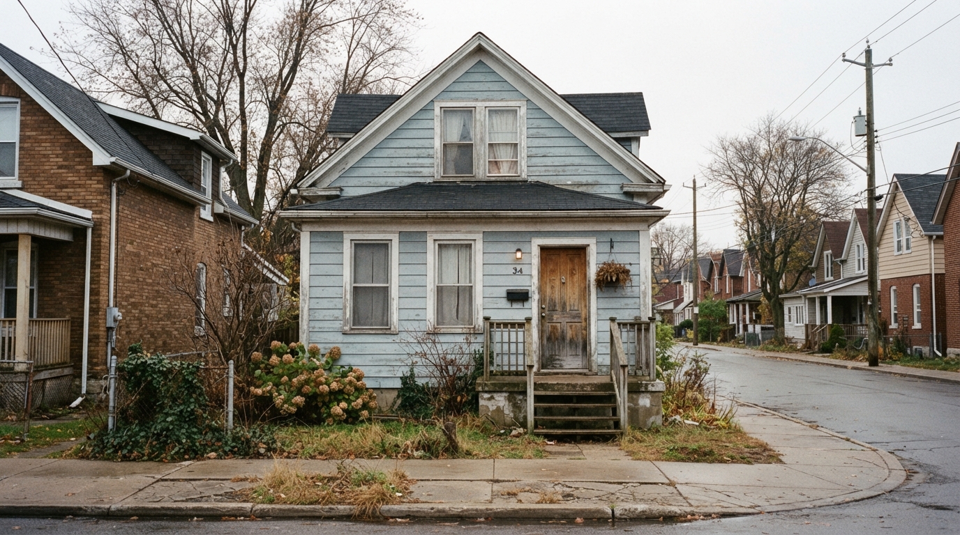 A modest older home on a city lot — the type of property we purchase directly from owners