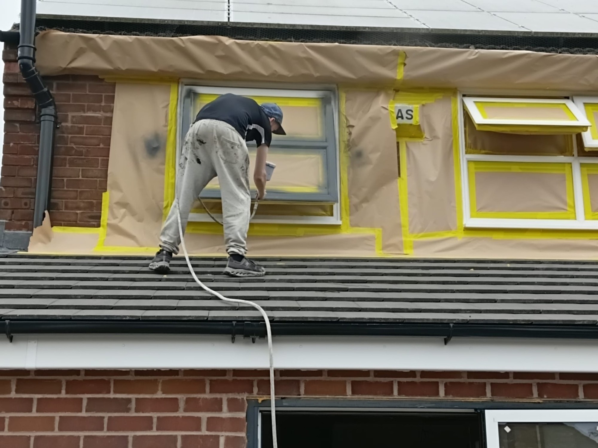 Spraying Process In Action - Manchester