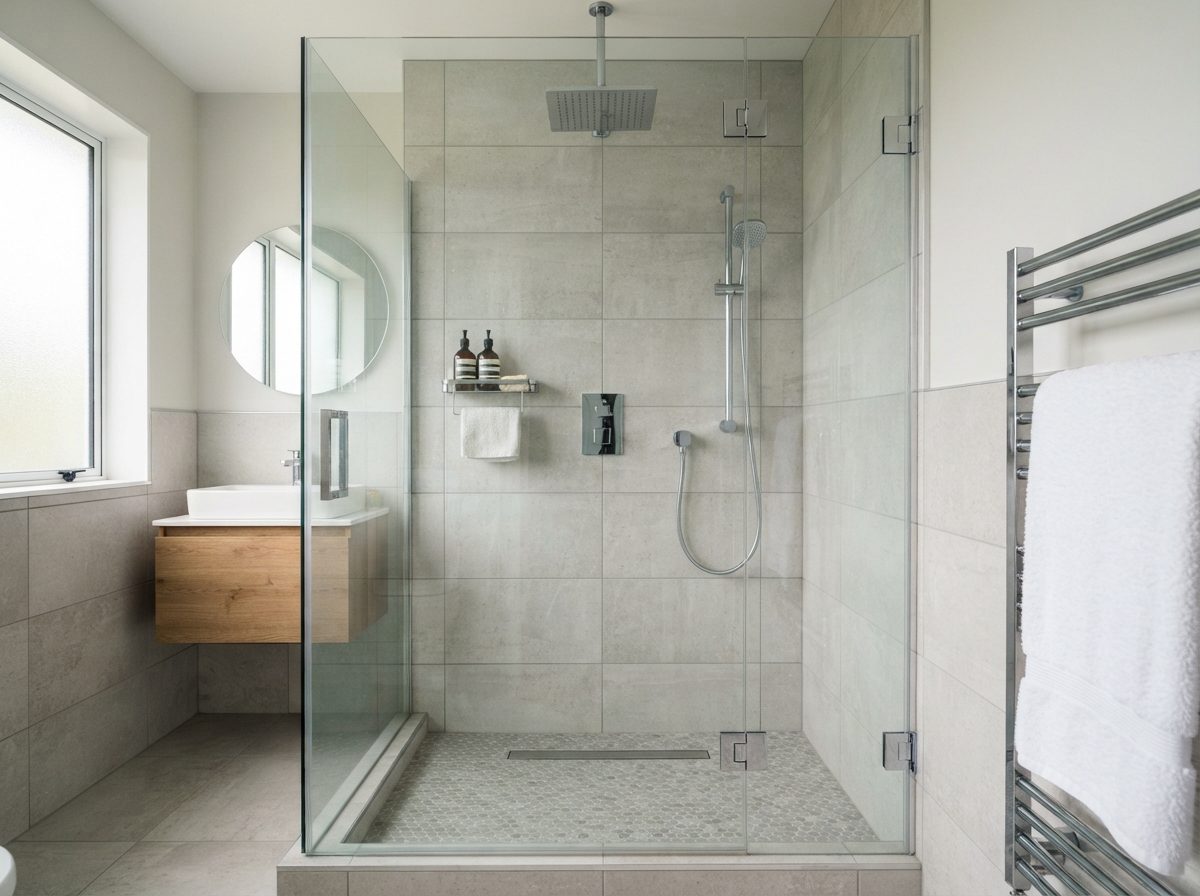 Installation de douche moderne