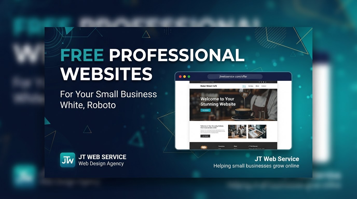 JT Web Service — Free Professional Website for Your Business