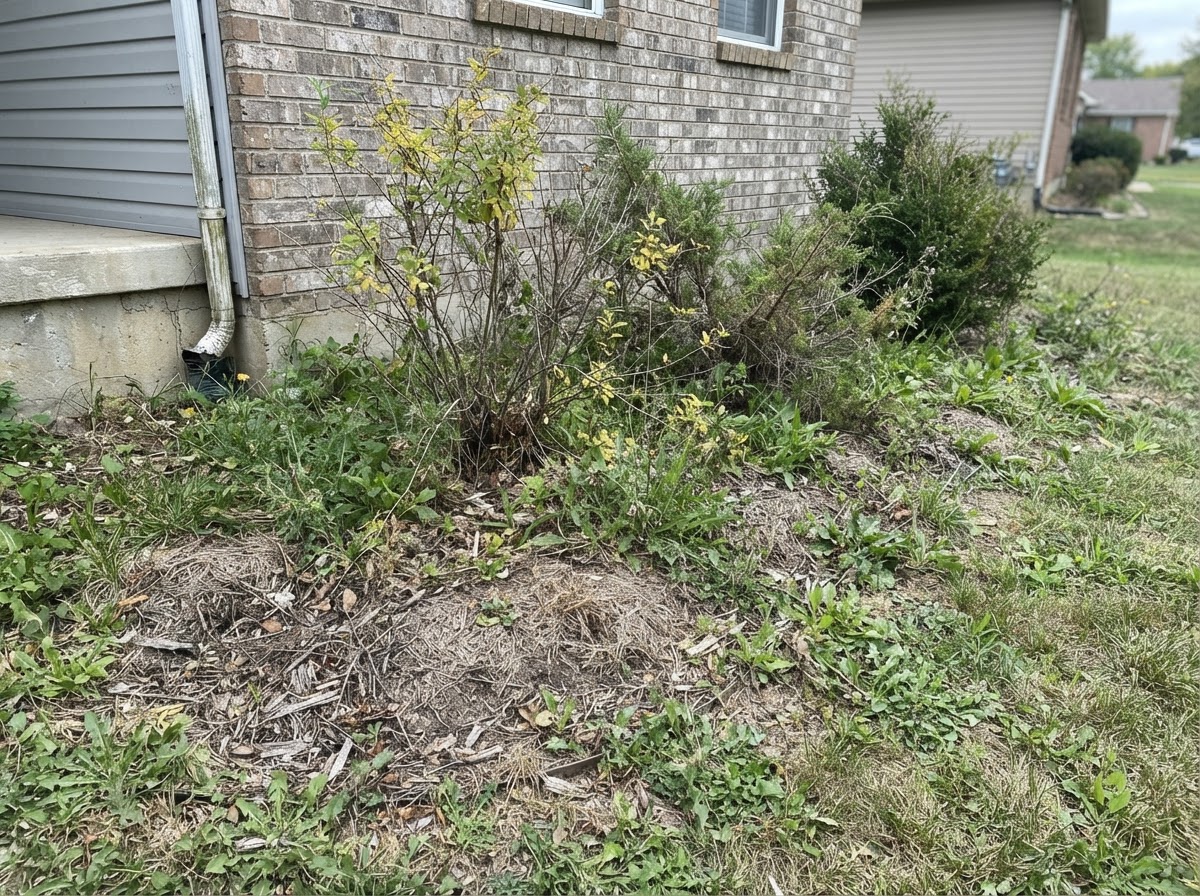 Before Mulch Installation in New Port Richey, FL