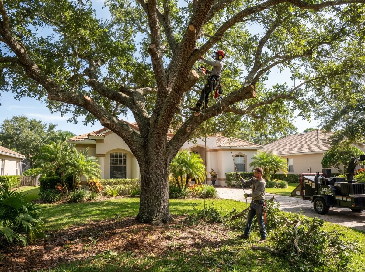 Trees work by Blue Robin Tree & Lawn Service