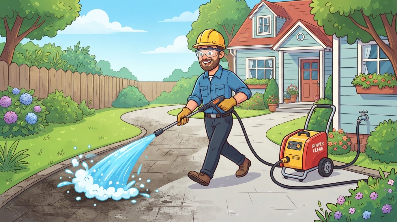 When Should I Pressure Wash My Driveway in Western New York? — G.I. John's Hauling guide for Western New York homeowners