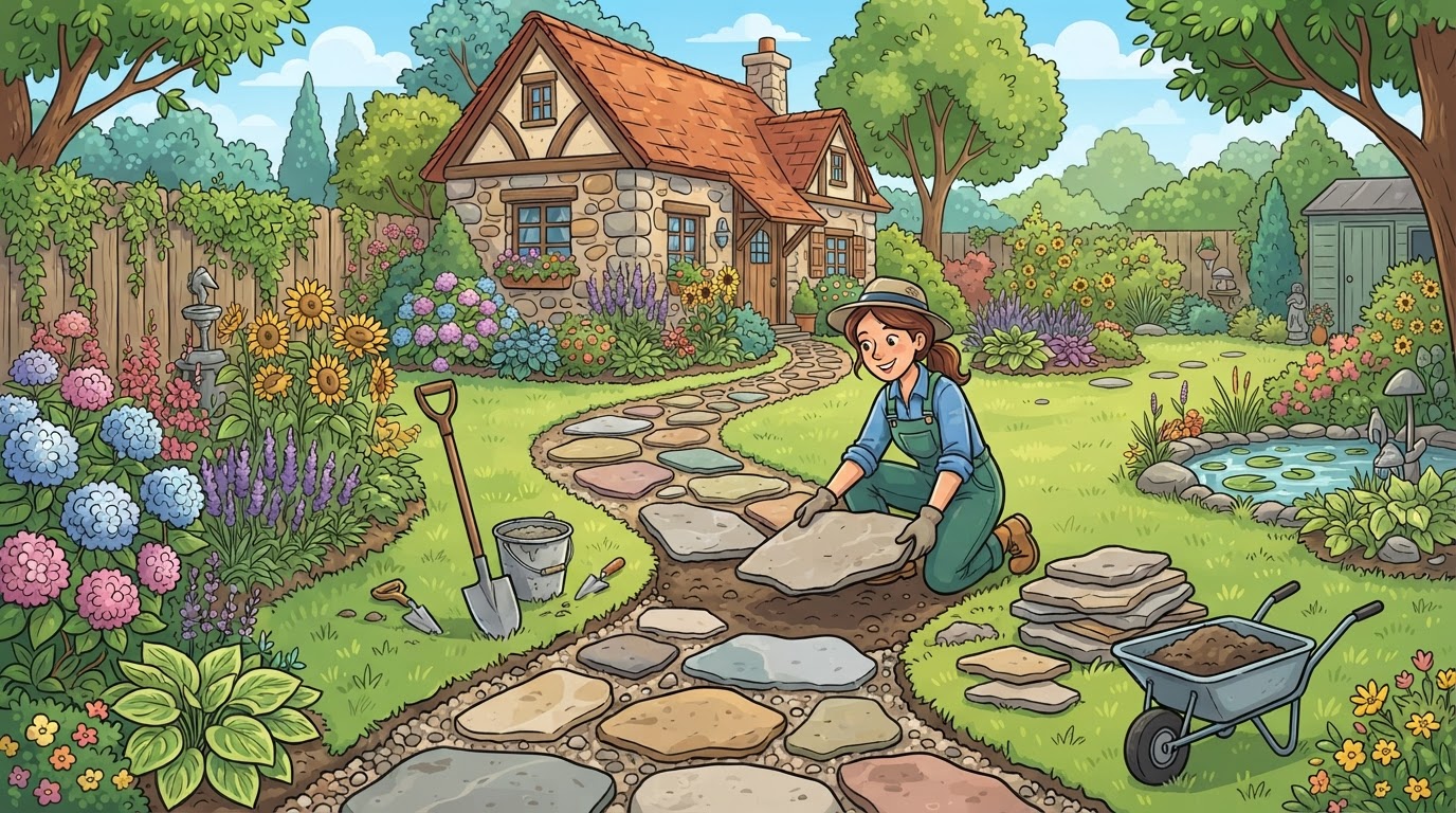 What's the Best Stone Path Material for Western New York Homes? — G.I. John's Hauling guide for Western New York homeowners