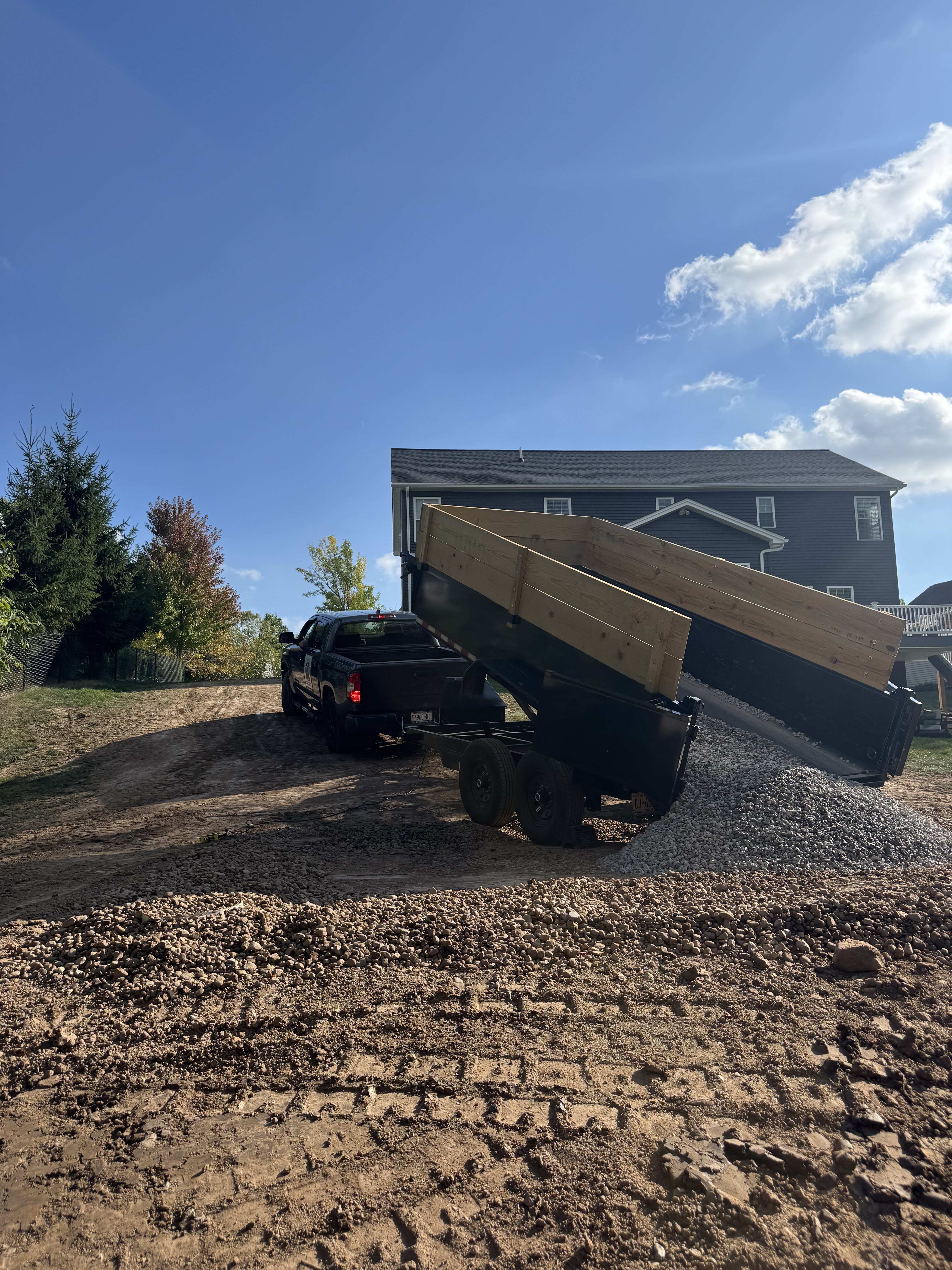Gravel Delivery by G.I. John's Hauling in Western New York
