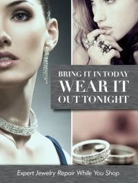Jewelry repair specialist at workbench