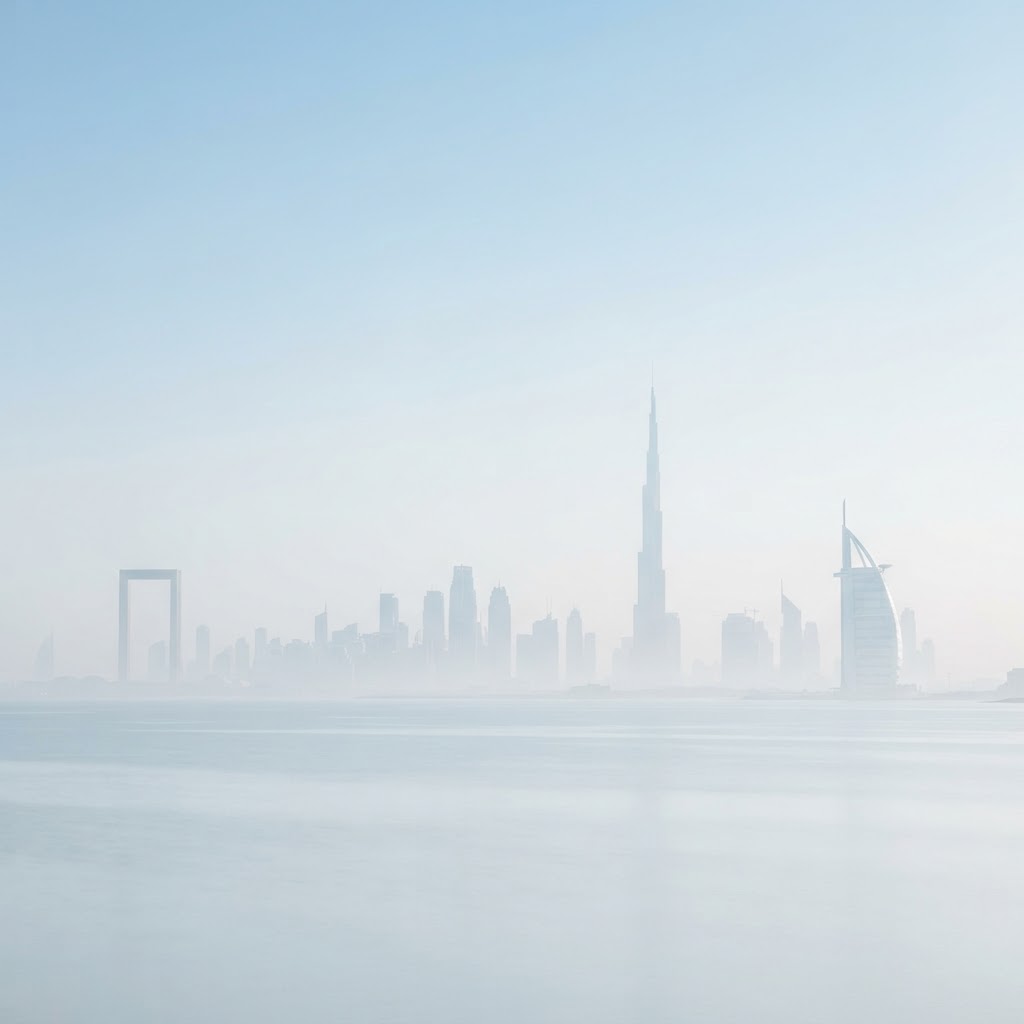 Dubai skyline backdrop for social media marketing agency Dubai