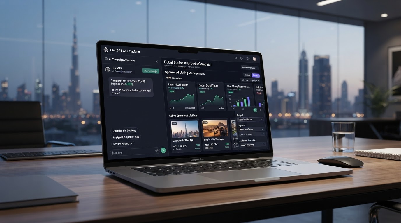 ChatGPT advertising agency Dubai - OpenAI advertising management by Webshure