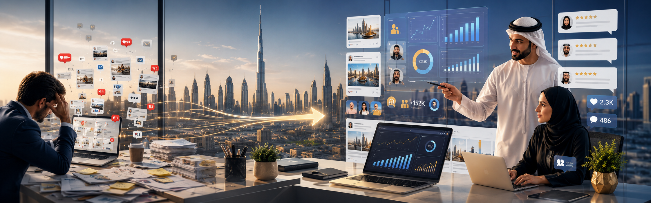 Social media agency Dubai strategies by Webshure for growing brand audience and engagement