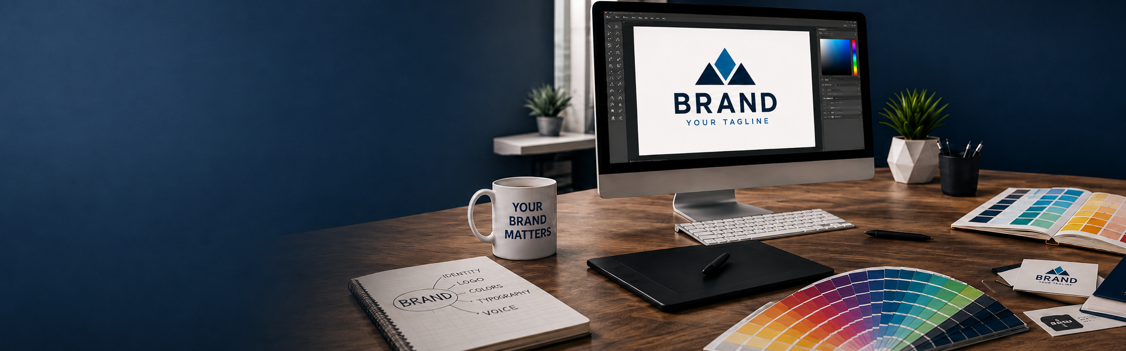 Branding designers creating premium visual identities for Dubai businesses