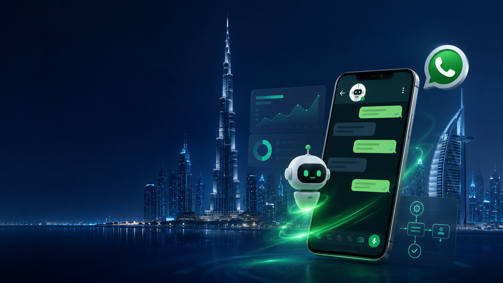 WhatsApp chatbot development in Dubai building AI-powered bots for sales and lead generation by Webshure