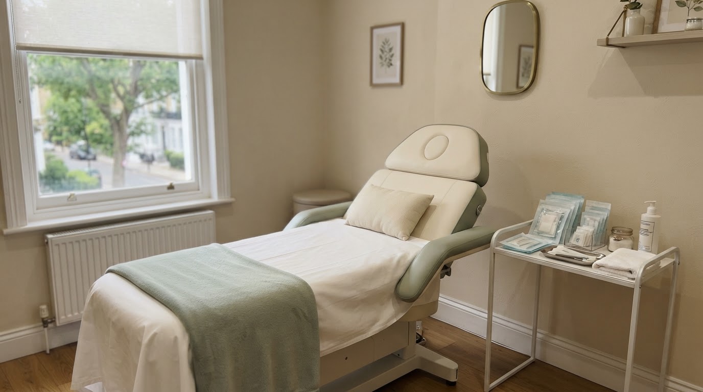 Moseley Aesthetics treatment room in Birmingham